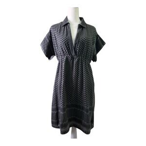 Cecilia Copenhagen Gray and Black Keffiyeh Dress 100% cotton Size 2